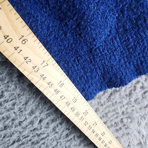 Frank And Oak Sweater Womens Medium Blue Wool Blend Long Sleeve Pullover - Picture 8 of 10